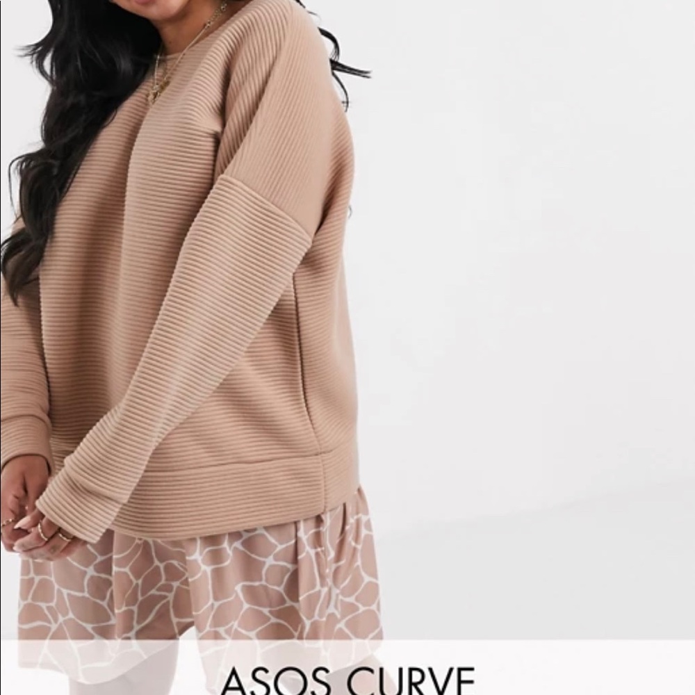 Asos Curve sweatshirt dress. Oversized.